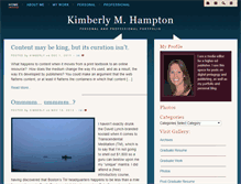Tablet Screenshot of kimberlymhampton.com